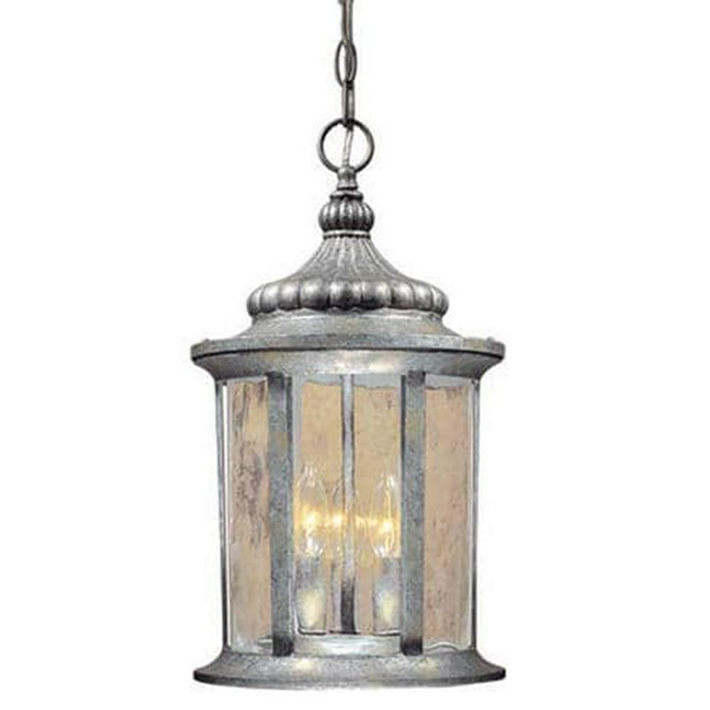 Patriot Lighting Valencia 18" Gilded Silver Outdoor Pendant Light
