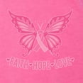 thumbnail image 5 of Wild Bobby, Butterfly Pink Ribbon Faith Hope Love, Breast Cancer Awareness, Women Tri-Blend Racerback Tank Top, Vintage Pink, X-Large, 5 of 5
