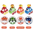 thumbnail image 3 of Toy Wind Up Cars, paquete de 4 unidades, dibujos animados de animales del bosque para niños pequeños, 3 of 4