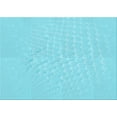 thumbnail image 1 of Ahgly Company Machine Washable Indoor Rectangle Transitional Bright Turquoise Blue Area Rugs, 2' x 4', 1 of 7