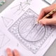 thumbnail image 3 of Plantilla de herramientas geométricas, regla de dibujo, regla de medición para oficina, escuela, adultos Negro, 3 of 7