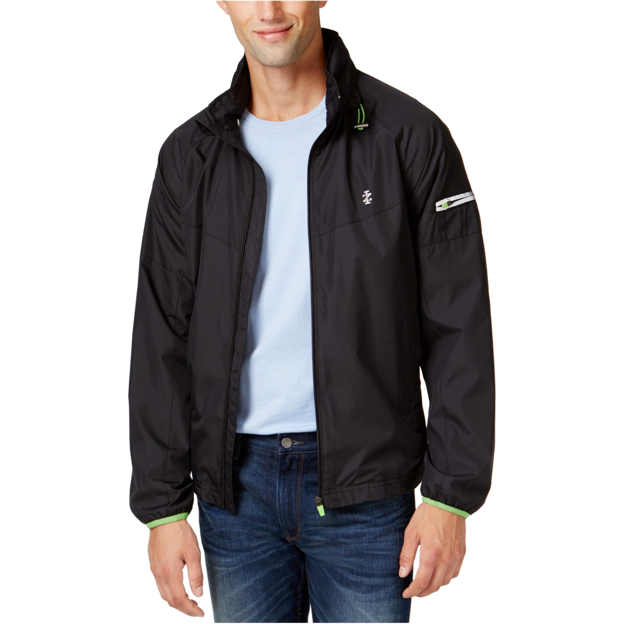 IZOD Mens Reflective Windbreaker Jacket 