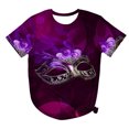 thumbnail image 4 of Pntutb Fashion Women'S Casual Short Sleeve Round-Neck Printed Ladies tops Blouse, 4 of 5