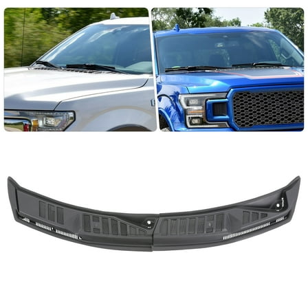 Miumaeov For Ford F-150 2015-2020?2Pcs Improved Windshield Window Wiper Cowl Grille Black