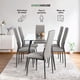 thumbnail image 3 of Juego Comedor 6 Sillas Mesa De Vidrio Templado Luna Moderno gris 7, 3 of 9