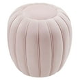 thumbnail image 3 of Modway Celebrate Modern Channel Tufted Performance Velvet Ottoman in Pink, 3 of 5