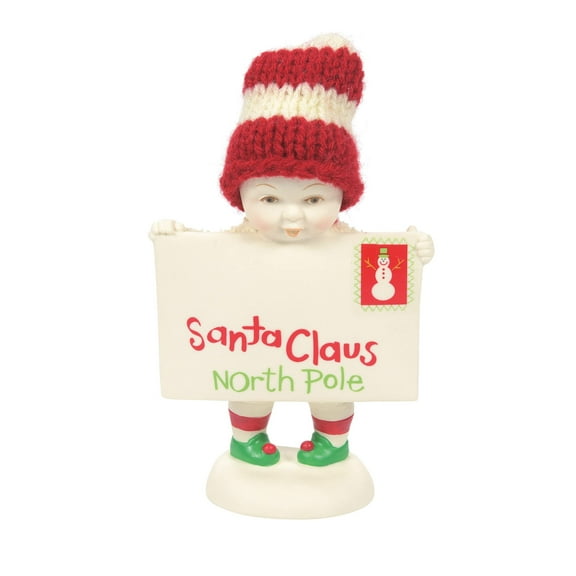 Department 56 Snowbabies Classic Collection Mail for Santa Figurine, 4.92 Inch, Multicolor