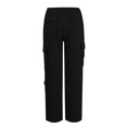 thumbnail image 5 of Womens Cargo Pants with Pockets Wide Leg Sweatpants High Waisted Joggers Outdoor Athletic Workout Casual Loose Pants Soft Comfy Lightweight Baggy Jogging Vacation Hilking Trousers, 5 of 6