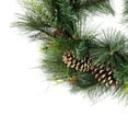 thumbnail image 2 of Northlight 30" Unlit Artificial Mixed Pine with Pine Cones and Gold Glitter Christmas Wreath, 2 of 5
