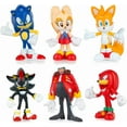 J&G Sonic Toys,2.3 Inches Tall Sonic the Hedgehog Mini Action Figures