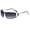 Dark Gray, variant on Womens Sunglasses Rimless Y2K Style Metal Wrap Around Flame Cutout Design UV Protection Eyewear