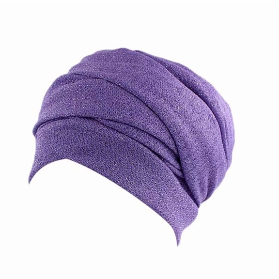 TELOLY Hijab Scarf for Women, Bandanas for Women, Muslim Hat Stretch Turban Women Scarf Cap Wrap Africa, band, Purple