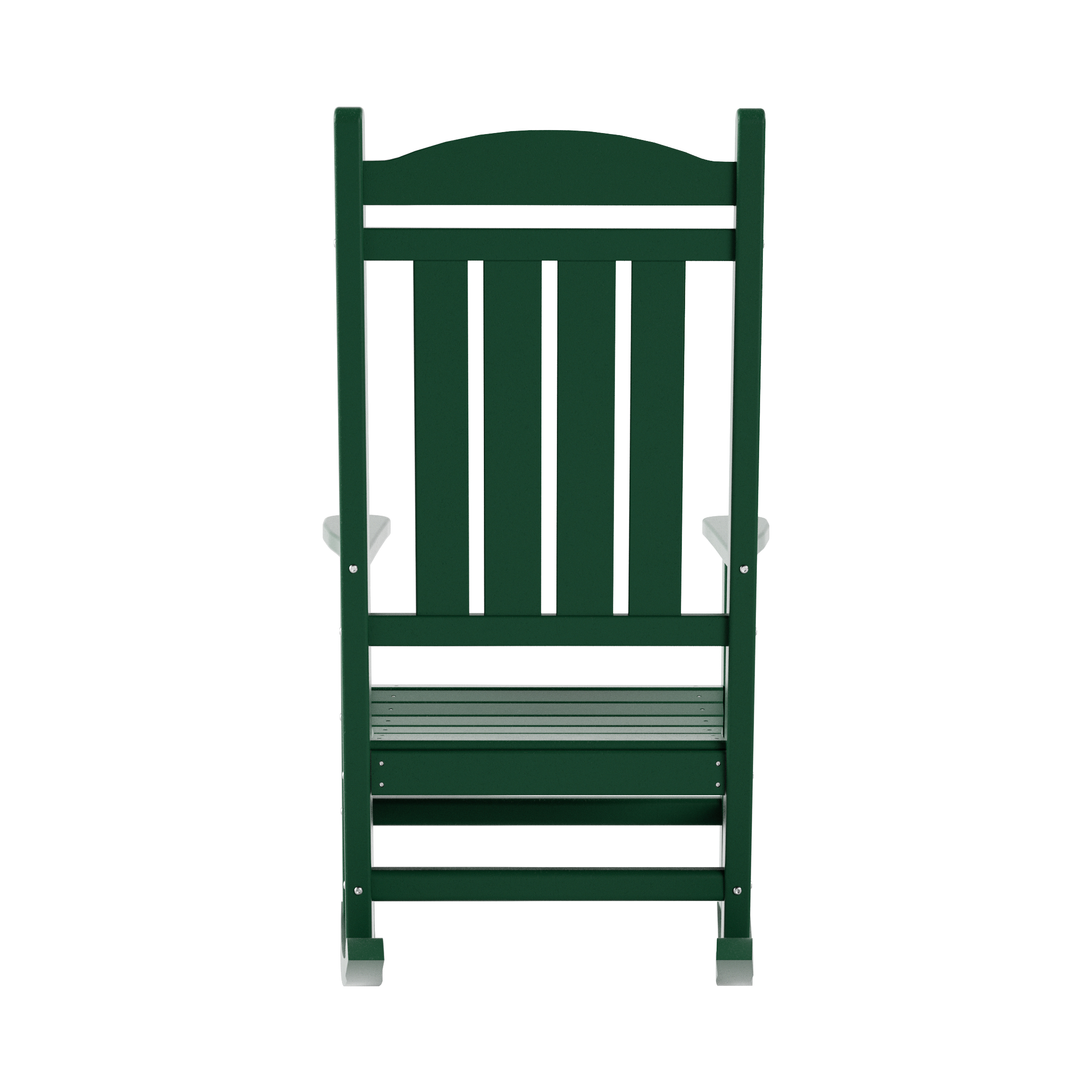 Costaelm Paradise Classic Plastic Porch Rocking Chair, Dark Green - image 5 of 9