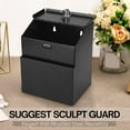 thumbnail image 3 of Suggestion Box with Slot and Lock - Wall Mounted Multi-Purpose Offering, Ballot Box with Lock - Metal Donation Drop Box with 25 Suggestion Cards, 2 Screws, 2 Expansion Bolts & 2 Keys (Black), 3 of 8