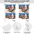 thumbnail image 2 of Wukai Playful Cat Garden Flags Double Sided Welcome Garden Yard House Flags Outside Outdoor House (Only Flag), 2 of 8