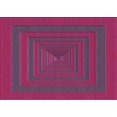 thumbnail image 1 of Ahgly Company Indoor Rectangle Patterned Raspberry Red Area Rugs, 7' x 10', 1 of 6