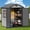 6x4.4 FT Wood Grain, variant on 6x4 FT Resin Storage Shed with Floor – Lockable Door & Air Vent, Weatherproof Garden Cabinet for Backyard, Patio, Lawn (Cloud Gray)