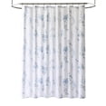 thumbnail image 1 of Tong Rideau de Douche Bleu Pâle et Blanc, Rideau de Séparation en Tissu Polyester, Motif, Rideau de Douche pour Salle de Bain 7272 Po, 1 of 4