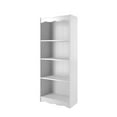 thumbnail image 3 of Atlin Designs 60" Adjustable Engineered Wood Tall Bookcase w/ 4 Shelves in White, 3 of 6