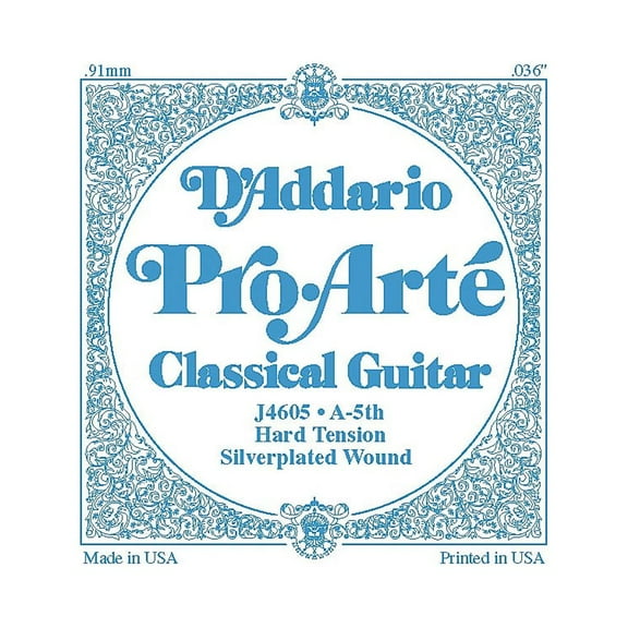 D'Addario J46 A-5 Pro-Arte SP Hard Single Classical Guitar String