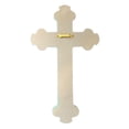 thumbnail image 4 of De Leon Collections Polyresin Tribal Beads with Feather and Turquoise Accent Hanging Wall Religious Cross D√©cor, 4 of 7