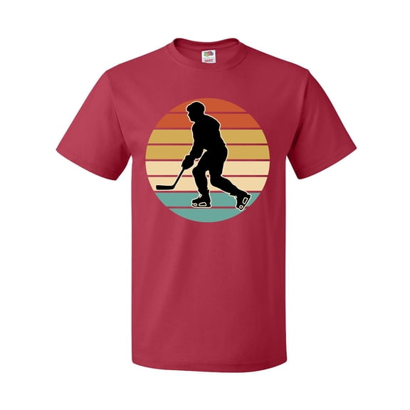 Inktastic Hockey Player Retro Sunset T-Shirt