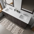 thumbnail image 2 of Dukes 80 in. W x 22 in. D Espresso Double Bath Vanity, Cultured Marble Top, and Faucet Set, 2 of 8