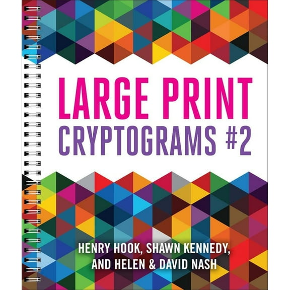 Large Print Cryptograms #2, (Spiral-Bound)