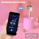 thumbnail image 4 of Micrófono de karaoke inalámbrico, micrófono de karaoke para niños con luz LED danzante, micrófono Bluetooth, ideas para regalos de cumpleaños, 4 of 4
