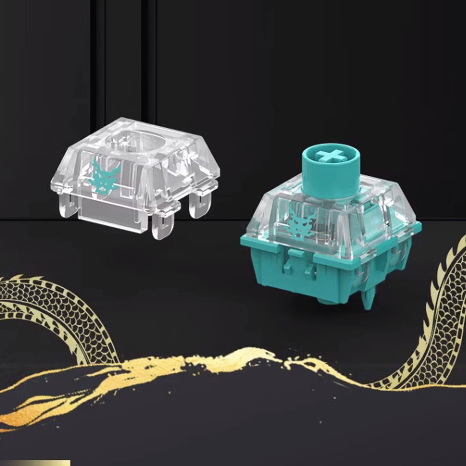 Mechanical Color Light Green Dragon Switches 50Million Keystrokes For Mechanical Keyboards Gaming Long Time Use