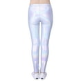 thumbnail image 2 of HDE Girls Shiny Wet Look Leggings Kids Liquid Metallic Footless Tights, 2 of 6