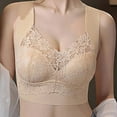 thumbnail image 2 of fatyb Women's Wireless Lace Bras Full Coverage Push up Pullover Bras Comfort Everyday Bras Sleepwear, 2 of 6