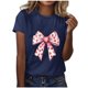 thumbnail image 3 of RKSTN Valentines Gift Valentine Shirts for Women Oversized Crewneck Valentine's Day Graphic Print Short Sleeve T Shirts Pullover Top Womens Casual Round Neck Plus Size Loose Comfy Summer Tee Shirts, 3 of 6