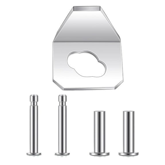 Screen Door Closer Repair Kit Includes Metal Plate Replacement Pins Protectors Sturdy Nonrust Steel Hardware For Unseamed Installation