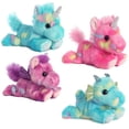 thumbnail image 2 of Aurora 4 Stuffed Beanbag Plushies: Tutti Frutti Pegasus, Blueberryripple & Jellyroll Unicorns & Sprinkles Dragon, 2 of 8