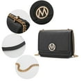 thumbnail image 6 of MKF Collection Amiyah Women's Crossbody Bag Vegan Leather Chain strap Shoulder Bag By Mia K - Navy, 6 of 7