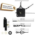 thumbnail image 2 of Quartz Clock Mechanism Clockwork Wall Parts with Clocks Mute DIY Movement Hands Parts Repair Replacement Silent Kit Essential Accessories, 2 of 8