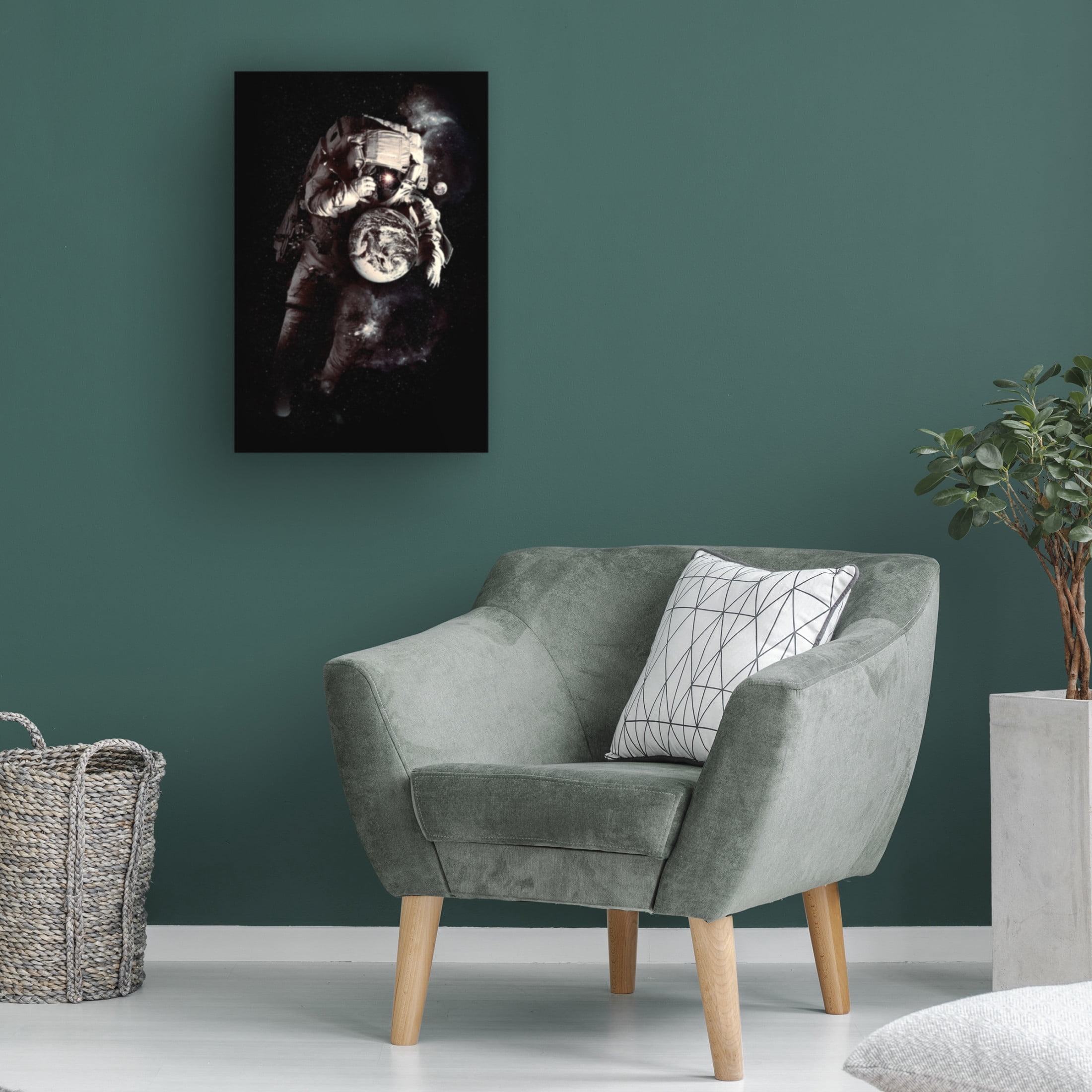 Canvas Wall Art - Francis Minoza 'It'S A Small World After All 2' Wall Art for Living Room, Bedroom, or Office D?cor by Trademark Fine Art - 30 x 47 Inches