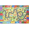 thumbnail image 5 of Junovo Kids Playmat Interactive Learning, 3' x 5', Soft Velvet Surface Non-Slip Green Area Rug, 5 of 7