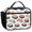 Beige, variant on Jiaoprinted Insulated Lunch Box for Adults, Black and White Horse Reusable Cooler Lunch Tote with Detachable Handle, Marble Leakproof Lunch Bag