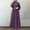 Purple, variant on Njoeus Plain Maxi Long Dress Women's Cotton Long Sleeve Loose Casual Ankle-length Dress Linen Dresses for Women