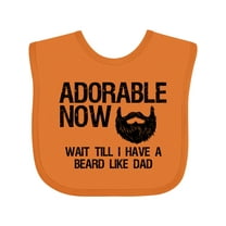 Inktastic Adorable Now...wait Till I Have a Beard Like Dad Boys Baby Bib