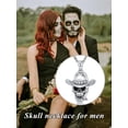 thumbnail image 5 of Dorunmo Western Cowboy Hat Necklace for Men 925 Sterling Silver Skull Necklace Cowgirl Pendant Western Style Gift for Cowboys, 5 of 6