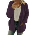 thumbnail image 1 of Cardigan Sweater for Women Oversized Fall Winter Button Down Sweater Tops Casual Long Sleeve Cardigans with Pockets, 1 of 7