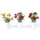 thumbnail image 4 of Mini decoración floral de rosas reales, flor Artificial, planta de simulación en maceta, bonsái (rojo) JM JM, 4 of 4