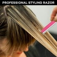 thumbnail image 6 of Hair Cutting Razor, Hair Razors For Cutting Hair Professional Styling Razor with Replacement Stainless Steel Blades for Salon/Home -11PCS Silver, 6 of 12