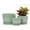 Light Green, variant on Ceramic Plant Pots,4"+5"+6" Inch,Green Flower Pots with Drainage Holes and Tray,Indoor Planters for Plants Pots,Home Office Decoration GIF for Plants,Succulent Pot Set of 3