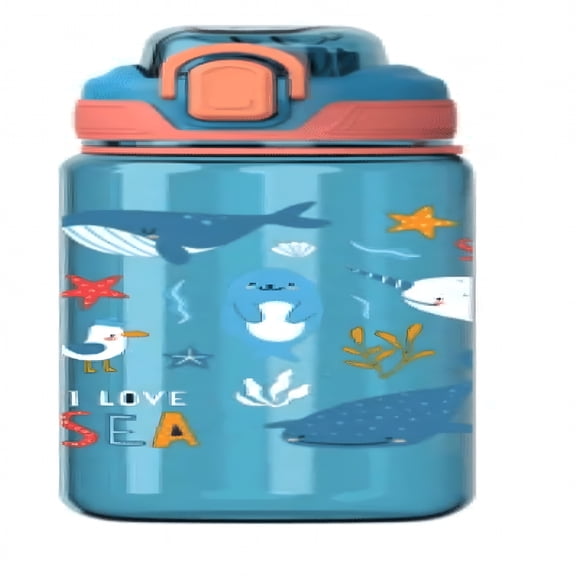 ACDANC Kids Water Bottle for School, 20oz with Straw, Ideal for Boys and Girls, Spill Proof & Dishwasher Safe Kids Bottle, BPA-Free, Sippy Cup with Attractive Design