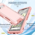 thumbnail image 2 of Allytech Rugged Hybrid Case for Google Pixel 8, Heavy Duty [Support Wireless Charging] [Soft TPU + Hard PC] Anti-Scratch Non-Slip Shockproof Luxury Protective Case - Rosegold, 2 of 8