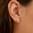 thumbnail image 6 of DESIGNICE Hypoallergenic 18G Flat Back Stud Earrings | Implant Grade Titanium Press Fit Threadless Push Pop in Cartilage Helix Labret Lip Monroe Tragus Piercing Studs, 6 of 7